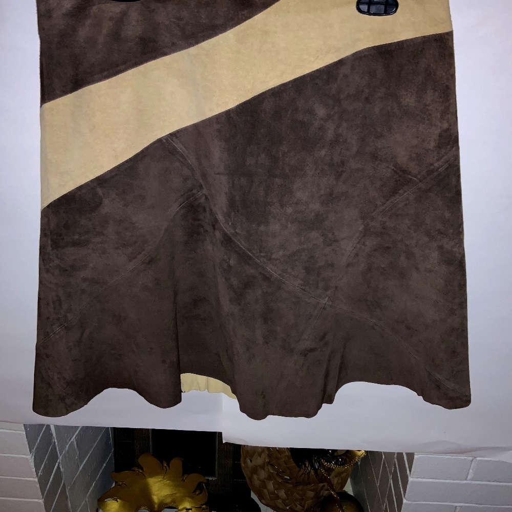 Clothes by Revue Colorblock Suede Skirt